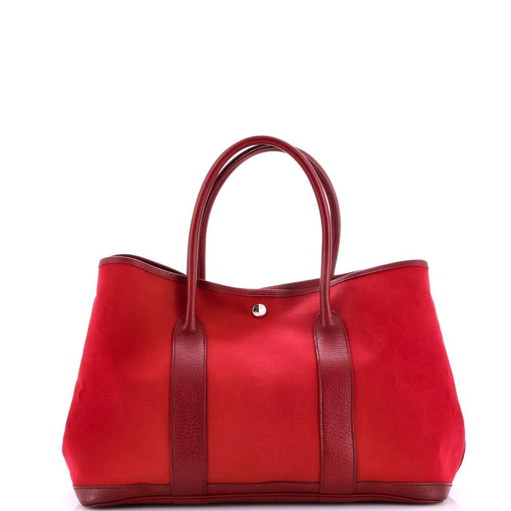 Hermes Garden Party Tote Toile And #241026H19B - Picture 3 of 9